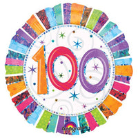 Anagram 18 inch RADIANT BIRTHDAY 100 Foil Balloon 16076-01-A-P
