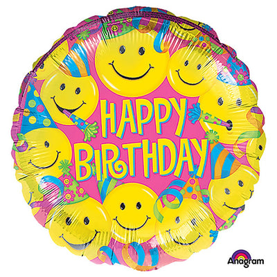 Anagram 18 inch SMILES Foil Balloon A20856-02-A-U