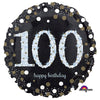 Anagram 18 inch SPARKLING BIRTHDAY 100 Foil Balloon 33744-01-A-P