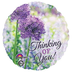 Anagram 18 inch THINKING OF YOU ALLIUM Foil Balloon 30778-01-A-P