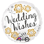 Anagram 18 inch WEDDING CONGRATULATIONS Foil Balloon 32125-01-A-P