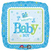 Anagram 18 inch WELCOME BABY BOY TRAIN Foil Balloon 30746-01-A-P