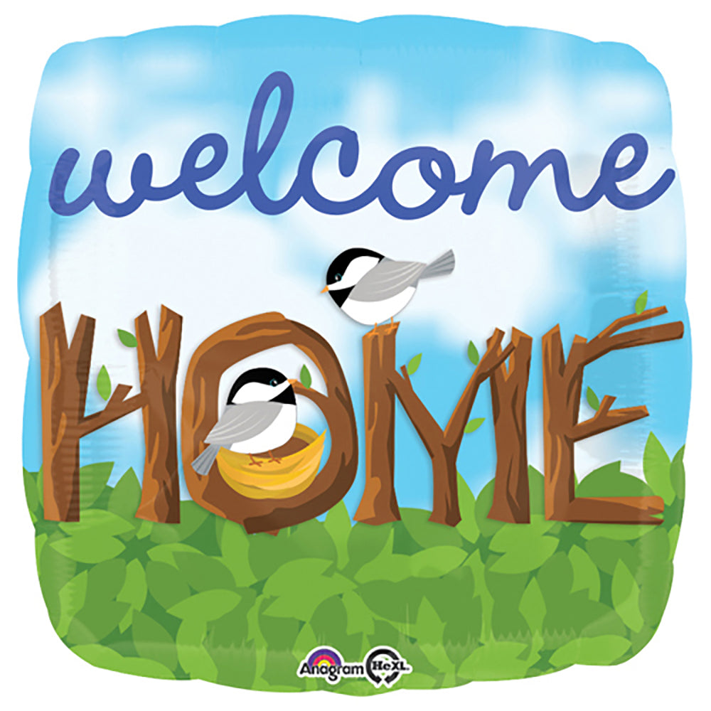 Anagram 18 inch WELCOME HOME CHICKADEES Foil Balloon 33687-01-A-P