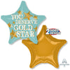 Anagram 18 inch YOU DESERVE STAR Foil Balloon 30673-01-A-P