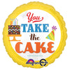 Anagram 18 inch YOU TAKE THE CAKE Foil Balloon 28714-01-A-P