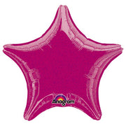 Anagram 19 inch STAR - FUCHSIA DAZZLER Foil Balloon 17645-02-A-U