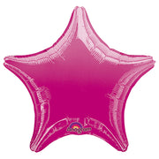 Anagram 19 inch STAR - METALLIC FUCHSIA Foil Balloon 31566-02-A-U