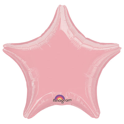 Anagram 19 inch STAR - METALLIC PEARL PASTEL PINK Foil Balloon 06902-02-A-U