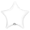 Anagram 19 inch STAR - METALLIC WHITE Foil Balloon 30595-02-A-U