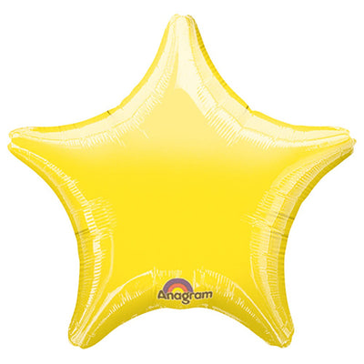 Anagram 19 inch STAR - METALLIC YELLOW Foil Balloon 04552-02-A-U