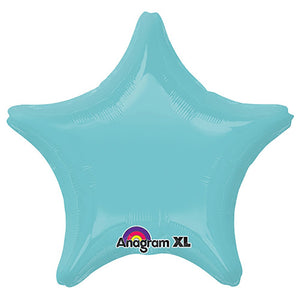 Anagram 19 inch STAR - ROBINS EGG BLUE Foil Balloon 23024-02-A-U