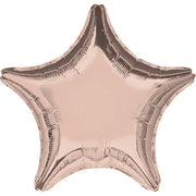 Anagram 19 inch STAR - ROSE GOLD Foil Balloon 36187-02-A-U