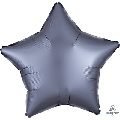 Anagram 19 inch STAR - SATIN LUXE GRAPHITE Foil Balloon 39918-02-A-U