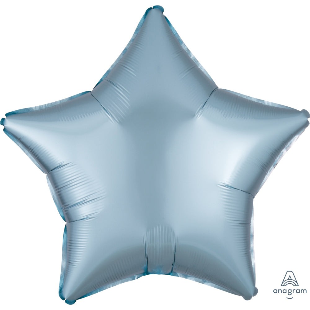 Anagram 19 inch STAR - SATIN LUXE PASTEL BLUE Foil Balloon 39912-02-A-U