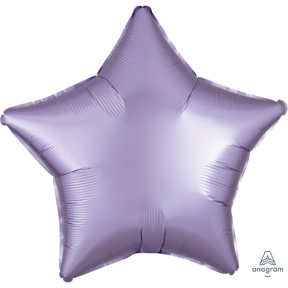 Anagram 19 inch STAR - SATIN LUXE PASTEL LILAC Foil Balloon 39906-02-A-U