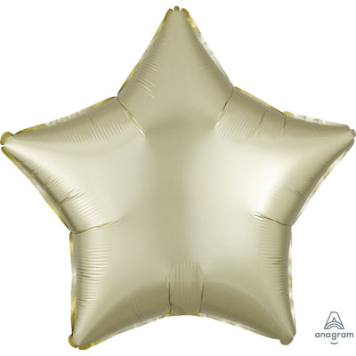 Anagram 19 inch STAR - SATIN LUXE PASTEL YELLOW Foil Balloon 39903-02-A-U