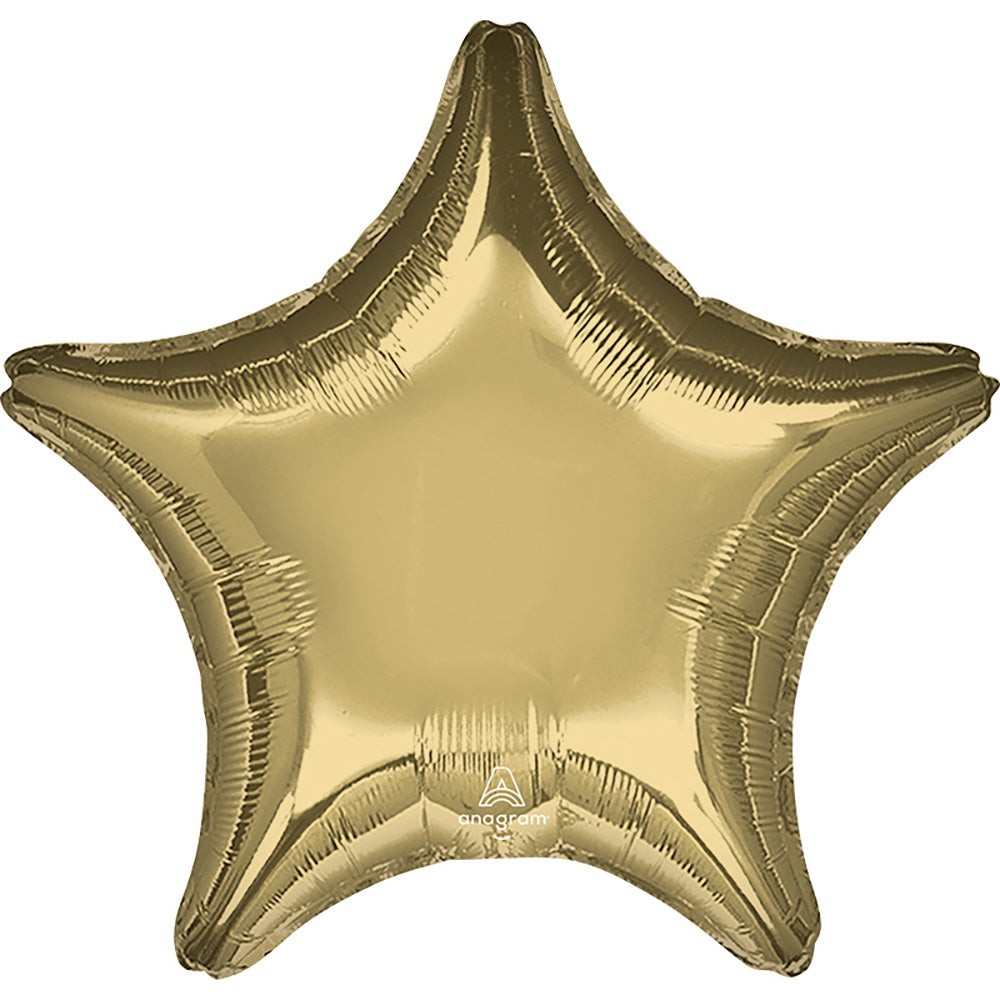 Anagram 19 inch STAR - WHITE GOLD Foil Balloon 43198-02-A-U