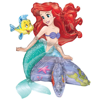 Anagram 20 inch ARIEL THE LITTLE MERMAID (AIR-FILL ONLY) Foil Balloon 42571-11-A-P