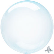 Anagram 20 inch CRYSTAL CLEARZ - BLUE Plastic Balloon 82847-11-A-P