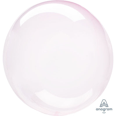 Anagram 20 inch CRYSTAL CLEARZ - LIGHT PINK Plastic Balloon 82849-11-A-P