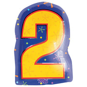 Anagram 20 inch NUMBER 2 - MULTI-COLOR Foil Balloon 12667-01-A-P
