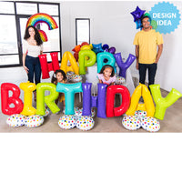Anagram 208 inch HAPPY BIRTHDAY DELUXE AIRLOONZ Foil Balloon 44490-11-A-P