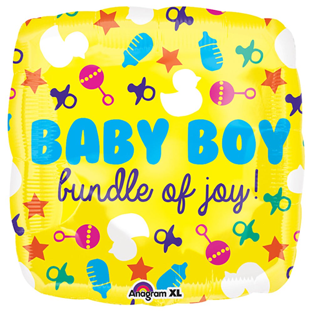 Anagram 21 inch BABY BOY ICONS Foil Balloon 33635-01-A-P