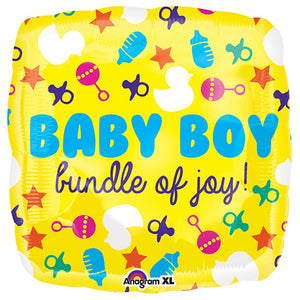 Anagram 21 inch BABY BOY ICONS Foil Balloon 33635-01-A-P
