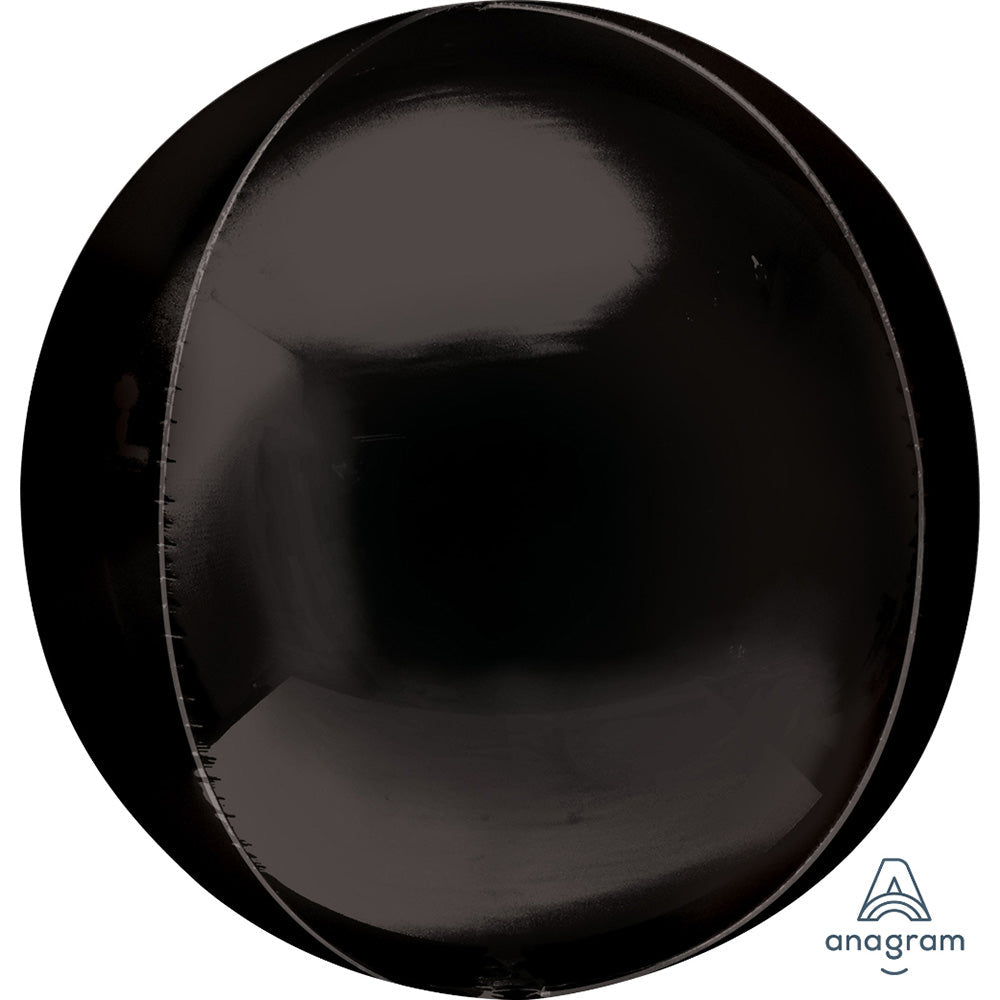 Anagram 21 inch JUMBO ORBZ - BLACK (3 PK) Foil Balloon 40796-99-A-U
