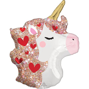 Anagram 21 inch UNICORN SPARKLES Foil Balloon 43647-01-A-P