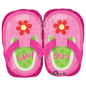 Anagram 22 inch BABY GIRL PRETTY PINK SHOES Foil Balloon 28815-01-A-P
