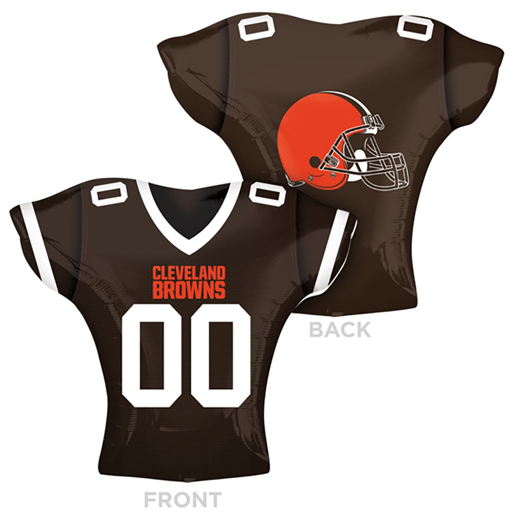 Anagram 24 inch NFL CLEVELAND BROWNS FOOTBALL JERSEY Foil Balloon 26169-01-A-P