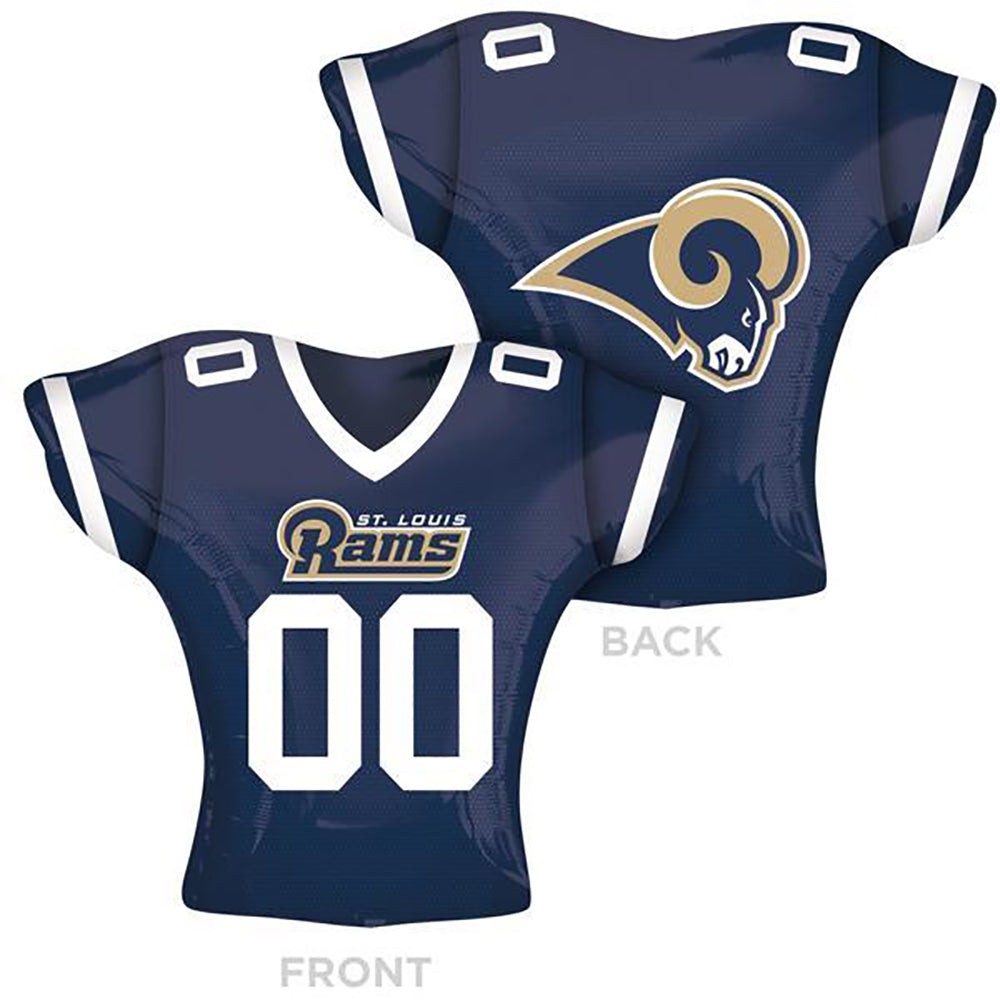 Anagram 24 inch NFL LOS ANGELES RAMS FOOTBALL JERSEY Foil Balloon