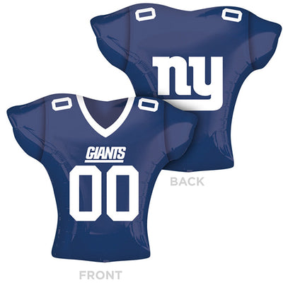 Anagram 24 inch NFL NEW YORK GIANTS FOOTBALL JERSEY Foil Balloon 26183-01-A-P