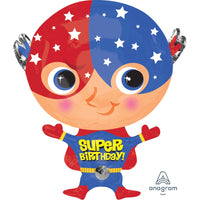 Anagram 24 inch SUPER BIRTHDAY Foil Balloon 30808-01-A-P