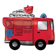 Anagram 26 inch FIRE TRUCK SUPERSHAPE Foil Balloon 42802-01-A-P