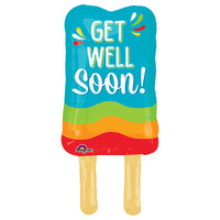 Anagram 26 inch GET WELL POPSICLE Foil Balloon 33715-01-A-P