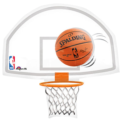 Anagram 26 inch NBA BACKBOARD BASKETBALL Foil Balloon 31648-01-A-P