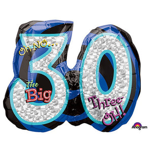 Anagram 26 inch OH NO! IT'S MY BIRTHDAY 30 Foil Balloon A116049-01-A-P