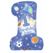 Anagram 28 inch 1ST BIRTHDAY ALL-STAR BOY Foil Balloon 119128-02-A-U