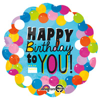 Anagram 28 inch HAPPY BIRTHDAY TO YOU GUM BALLS Foil Balloon 28906-01-A-P