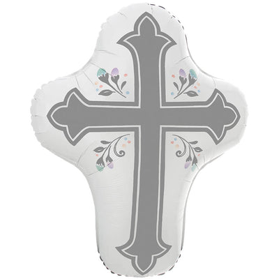 Anagram 28 inch HOLY DAY CROSS Foil Balloon 41109-01-A-P