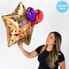 Anagram 28 inch SATIN BIRTHDAY BALLOONS Foil Balloon 41253-01-A-P