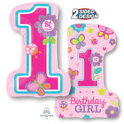 Anagram 28 inch SWEET BIRTHDAY GIRL Foil Balloon 29808-01-A-P