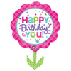 Anagram 29 inch PINK & TEAL BIRTHDAY Foil Balloon 30929-01-A-P