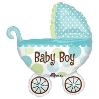 Anagram 31 inch BABY BUGGY BOY Foil Balloon 17952-01-A-P