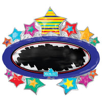 Anagram 31 inch BRIGHT STAR BLACK BOARD MARQUEE Foil Balloon 32486-01-A-P