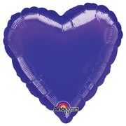 Anagram 32 inch HEART - PURPLE (3 PK) Foil Balloon 16430-99-A-U