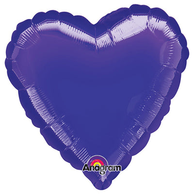 Anagram 32 inch HEART - PURPLE (3 PK) Foil Balloon 16430-99-A-U