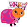 Anagram 32 inch IT'S A GIRL LADYBUG Foil Balloon 33659-01-A-P
